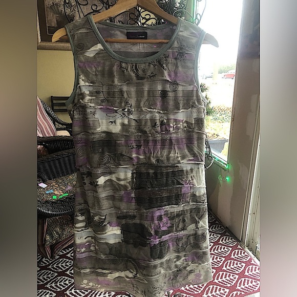 JEUNE JEUNESSE Tiered Sleeveless Dress, Stetchy - Picture 1 of 5